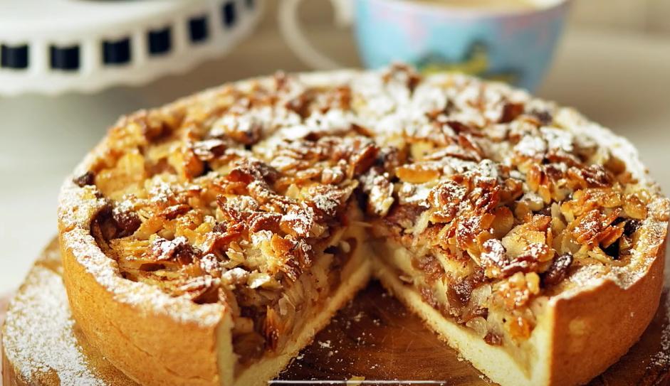 Яблочный пирог с медом, пошаговый рецепт с фото