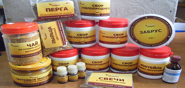 препараты из продуктов пчеловодства